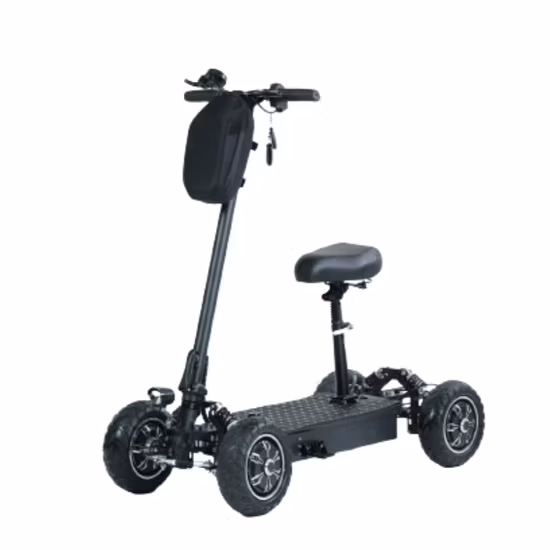 4wheels Mobility Scooter Electric Scooter with EEC Approval for Adults Handicapped Scooter with 1000W Motor and Max Speed at 25km/H